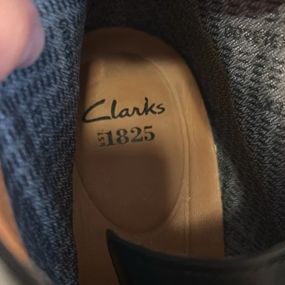 Clarks Men's Black Leather Chilver HI GTX Size 12 Classic Business